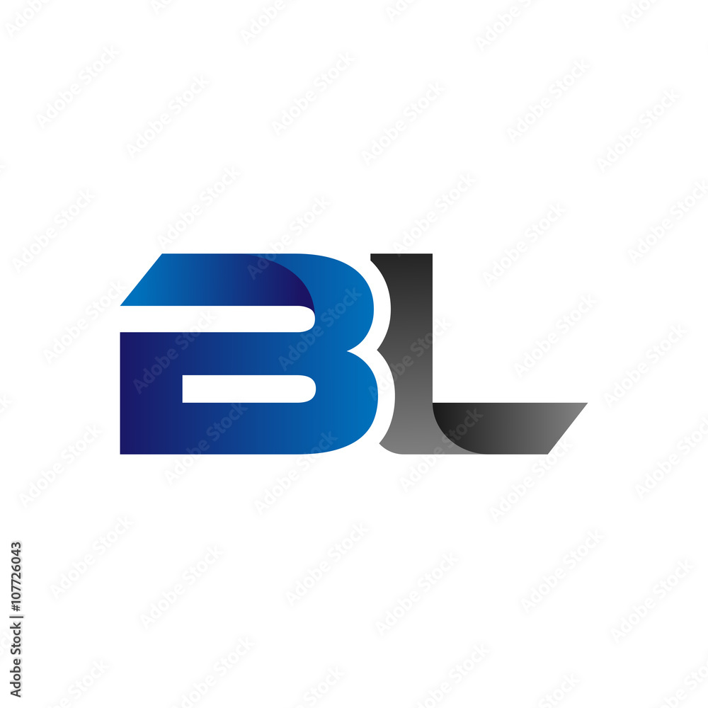 Modern SImple Initial Logo Vector Blue Grey bl Modern SImple Initial Logo Vector Blue Grey bl