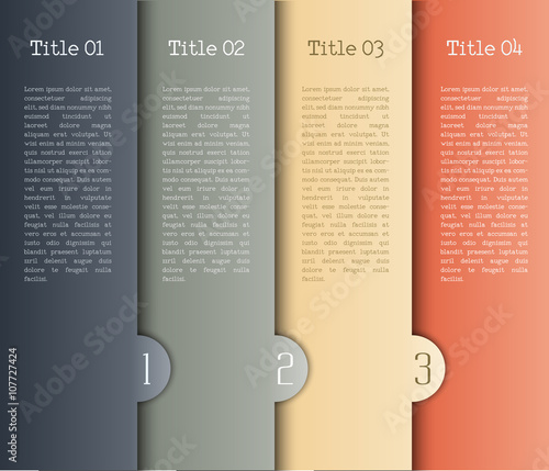 vector background number options banner