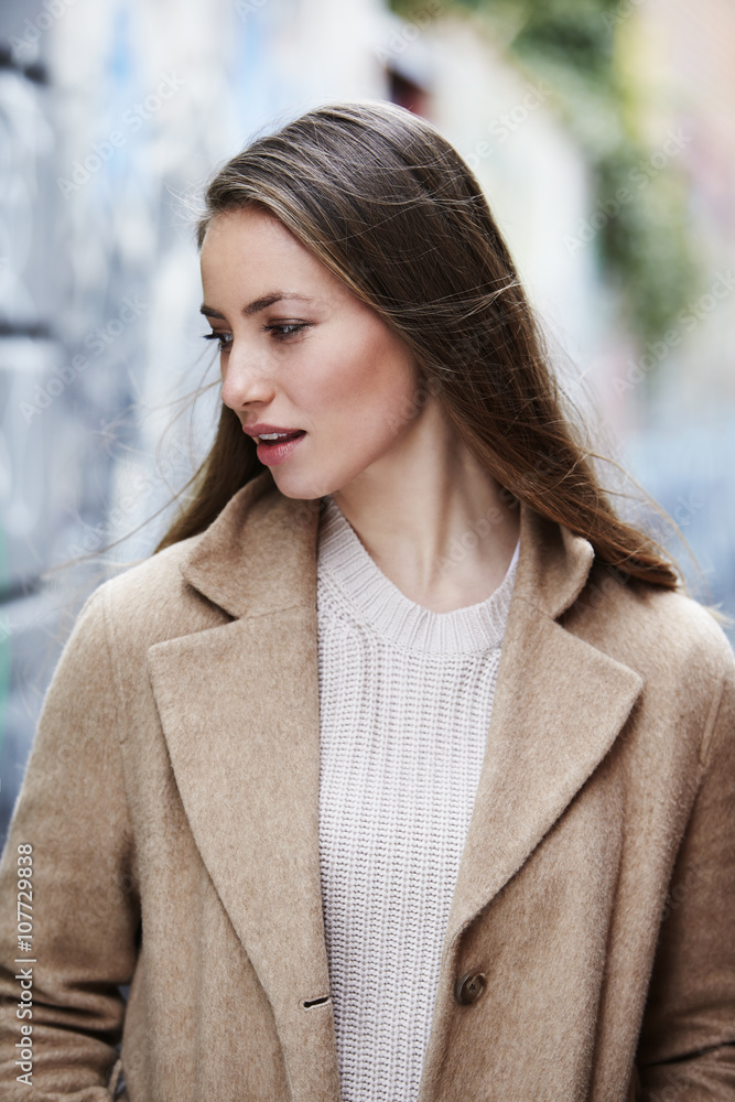 Beautiful young model looking away Beautiful young model looking away