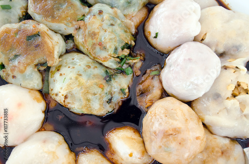 Garlic chives dim sum or Garlic Chive Dumplings photo