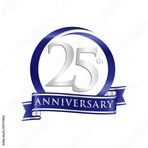 Silver Age Anniversary Logo Vector Years 25
