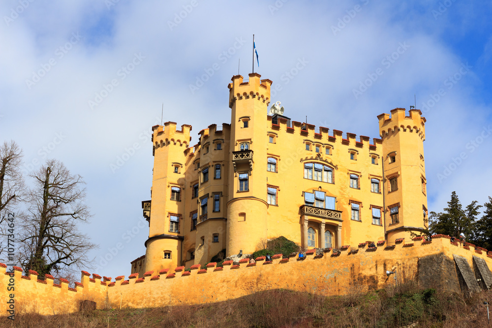 The castle of Hohenschwangau in Germany. Bavaria The castle of Hohenschwangau in Germany. Bavaria