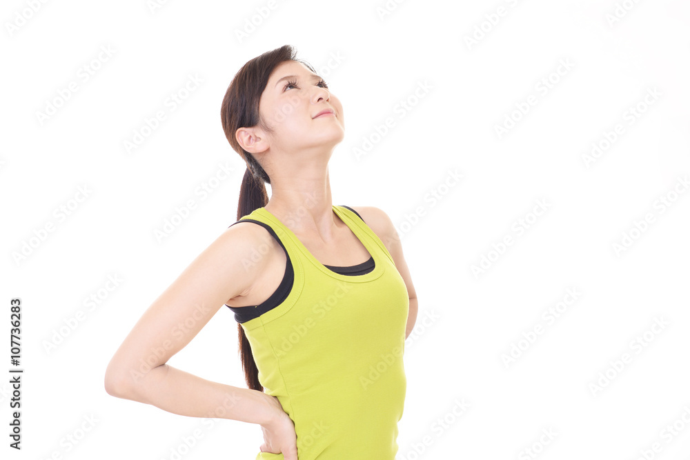 エクササイズをする女性 エクササイズをする女性
