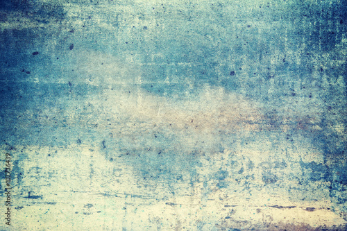 Horizontally oriented blue colored grunge background