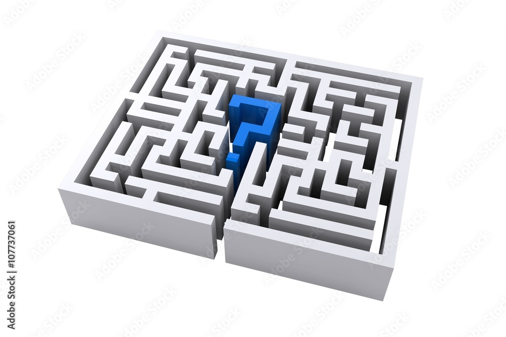 Maze question mark Maze question mark
