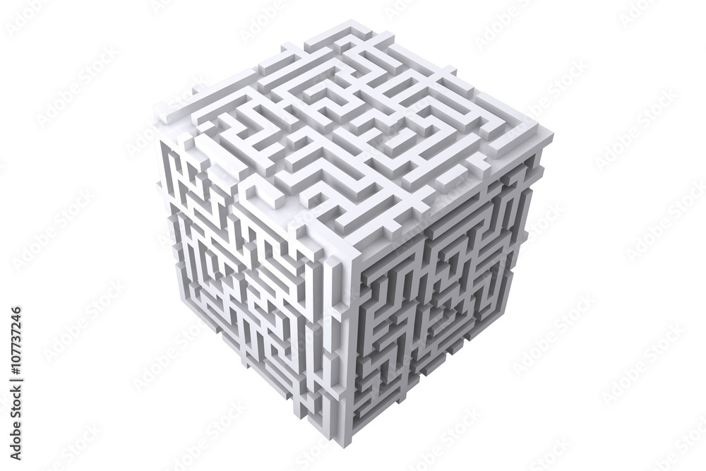Fototapeta premium Maze cube