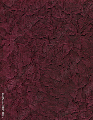 Wrinkled burgundy fabric