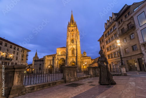 Oviedo,catedral al atardecer
