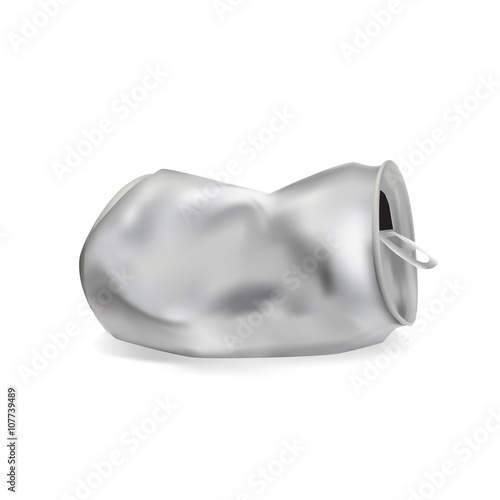 breaked aluminum can