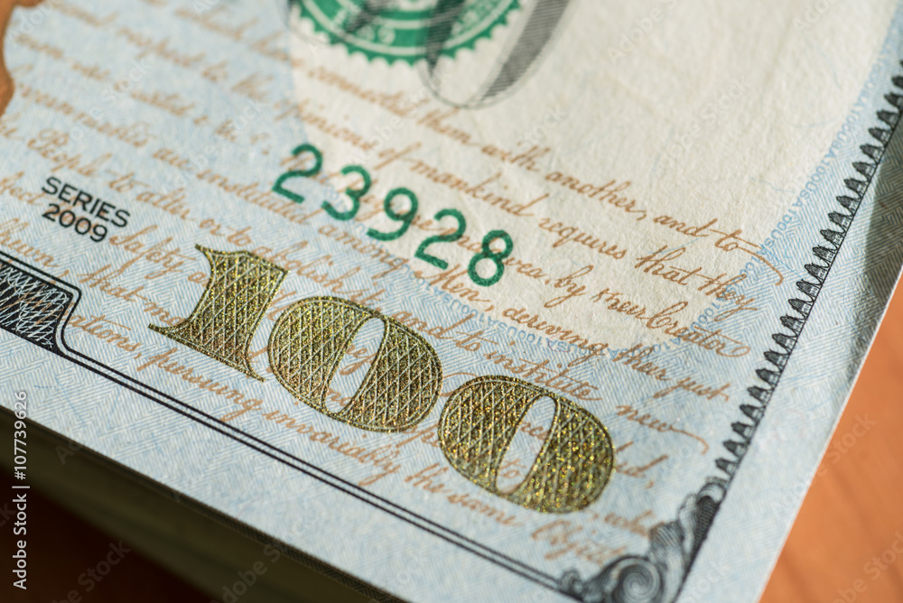 Obraz premium Stack of dollar