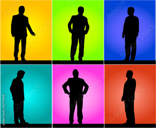 Business people. Silhouettes conceptual.