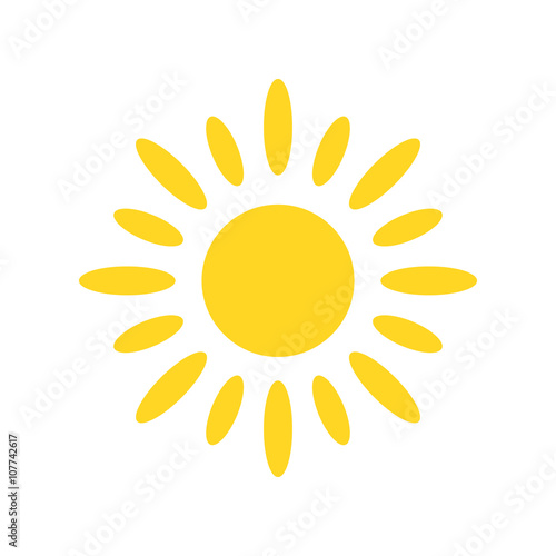 Sun icon. Vector illustration