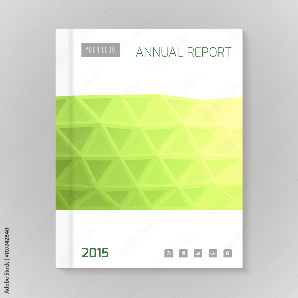Fototapeta premium Annual Report Cover vector illustration