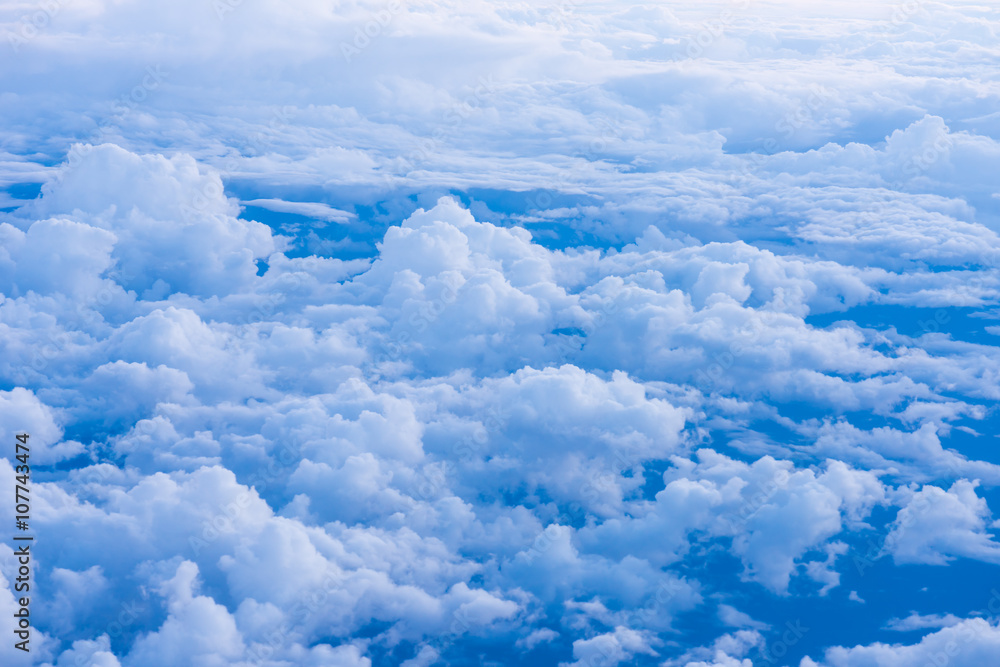 Sky background with tiny clouds Sky background with tiny clouds