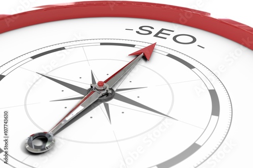 Compass pointing to SEO