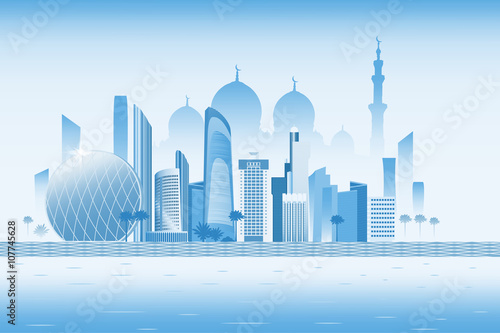 Abu-Dhabi city landmarks