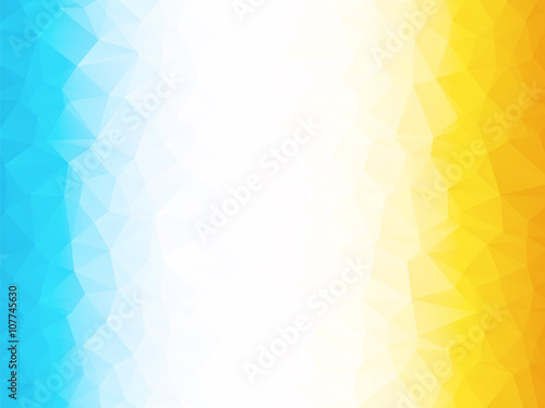 bright yellow blue low poly background
