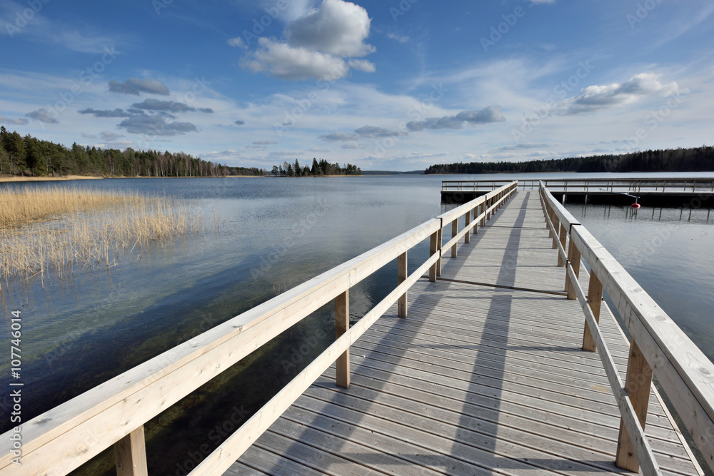 Lake Plateliai in Zemaitija National Park