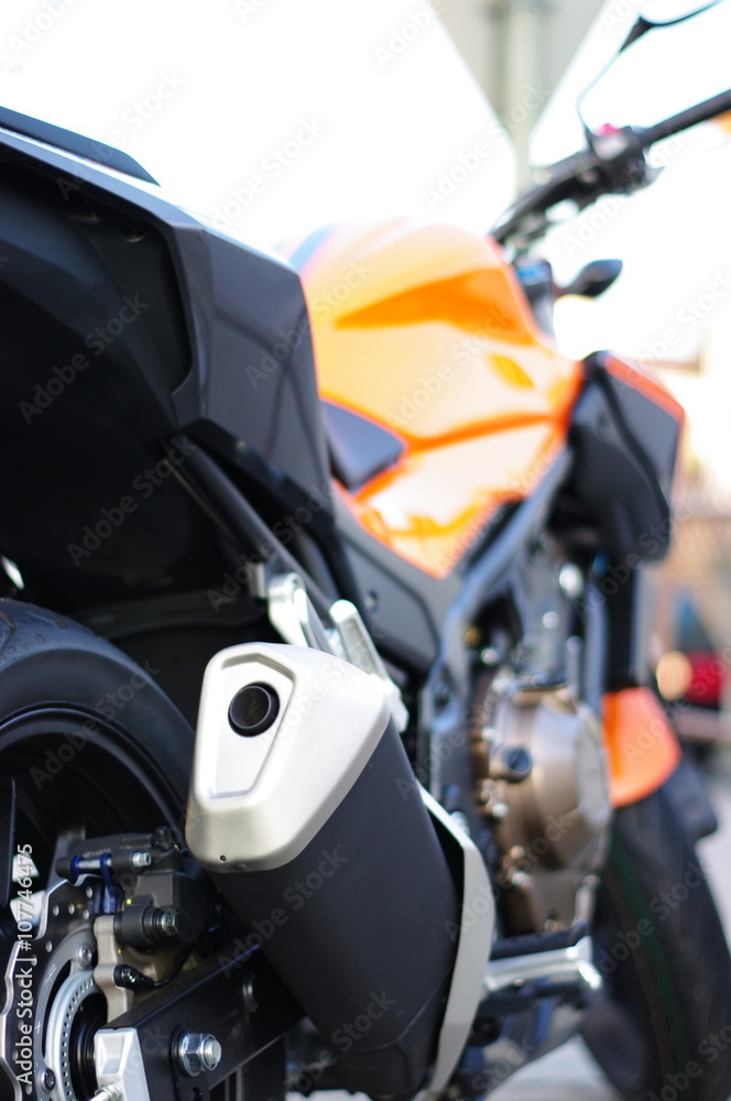 Fototapeta premium Motorrad orange