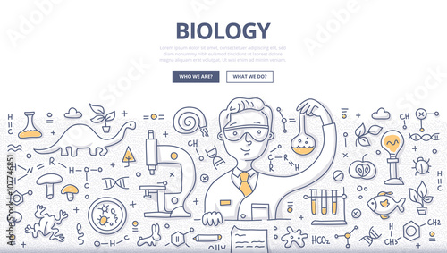 Biology Doodle Concept