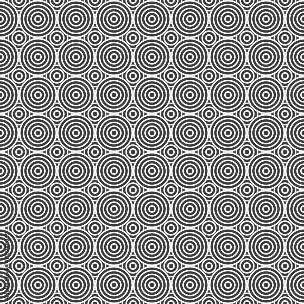Seamless Abstract Circles Geometric Pattern