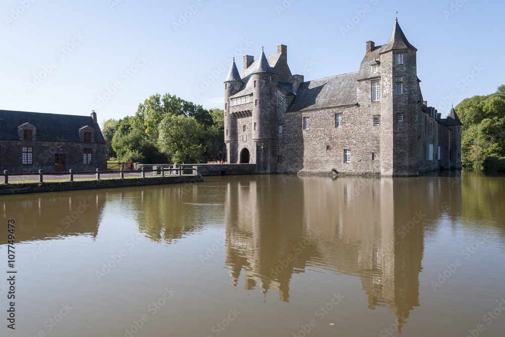 Fototapeta premium Castillo en Bretagne, Francia