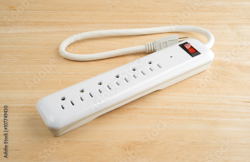 Photography Side view of a household surge protector