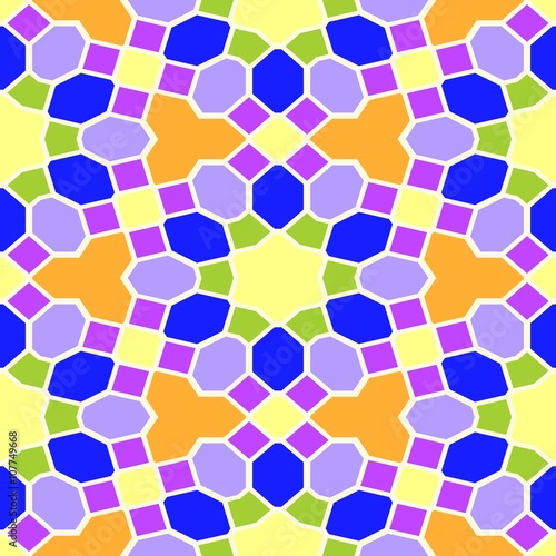 Abstract seamless geometric patterns. Kaleidoscope seamless