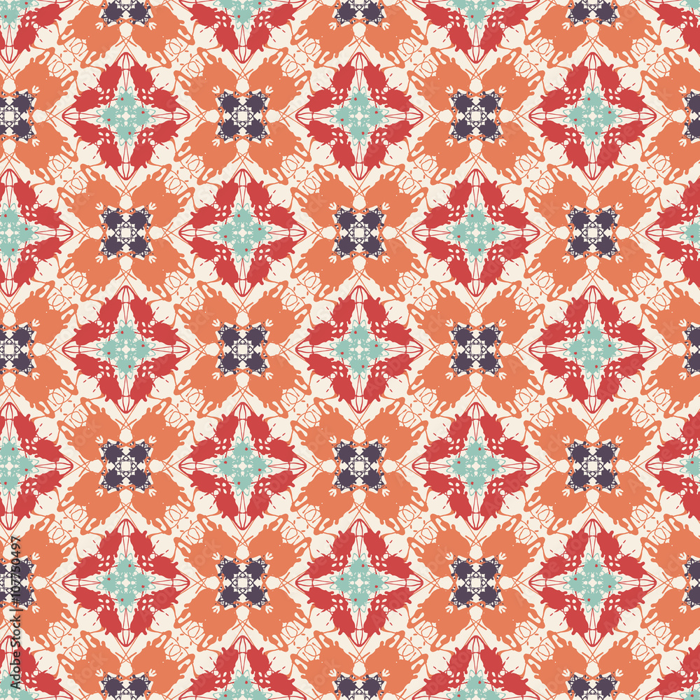 Ornamental pattern. Arabic seamless tiling