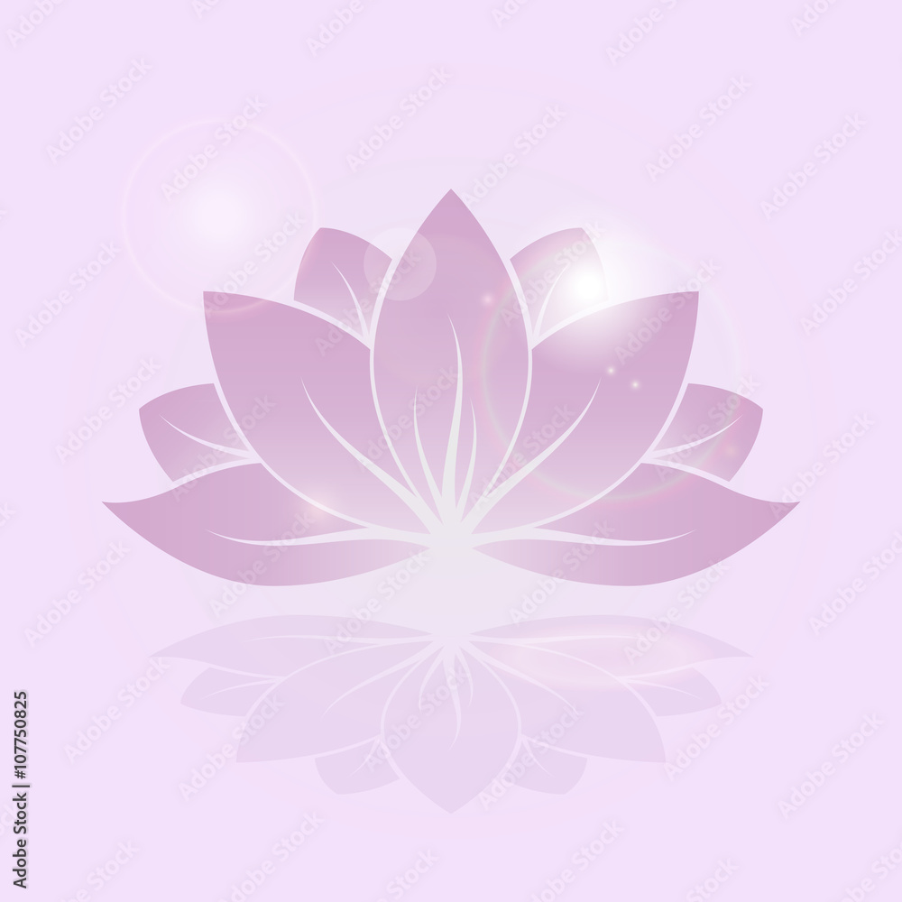 stylized silhouette of lotus flower stylized silhouette of lotus flower
