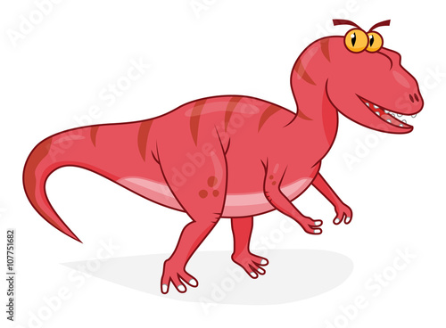 Cartoon dinosaur allosaurus