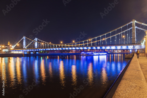Crimean bridge night view