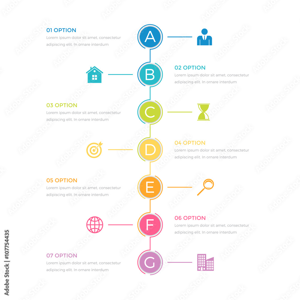 infographics timeline seven options infographics timeline seven options