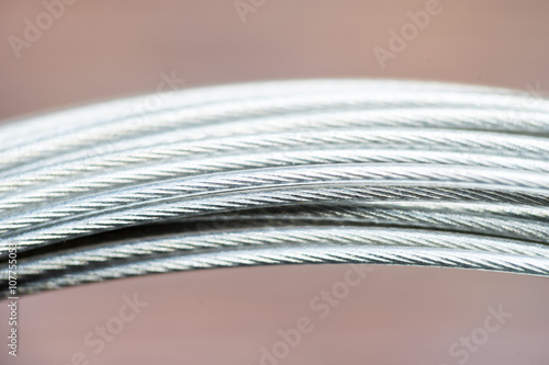 Stainless steel wire macro shot