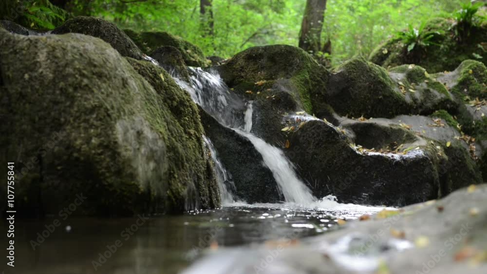 wild stream Brodenbach next to Mosel River. Waterfalls and stones. wild landscape. (Germany, Rhineland-palatinate) wild stream Brodenbach next to Mosel River. Waterfalls and stones. wild landscape. (Germany, Rhineland-palatinate)