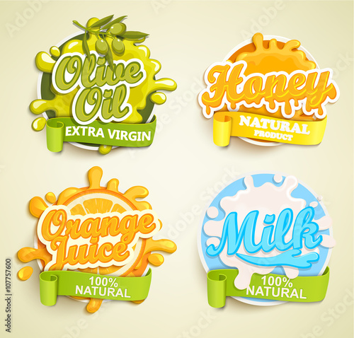 Set of labels.
