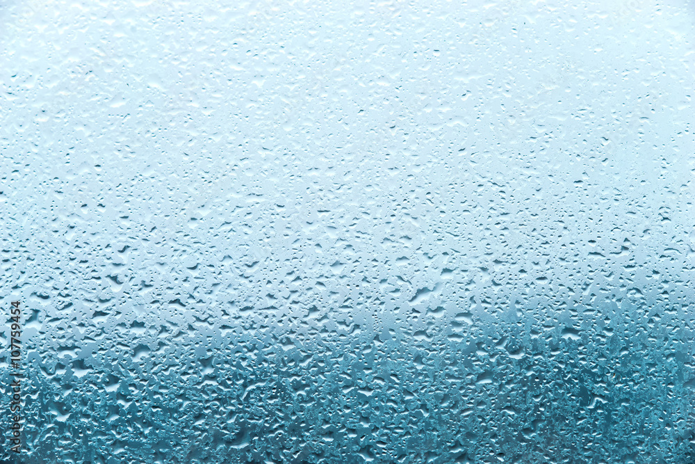 Glass with drops background Glass with drops background