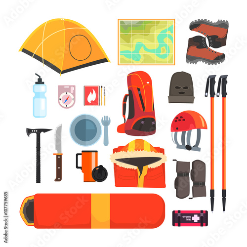 Mountain Camping Equipment Set