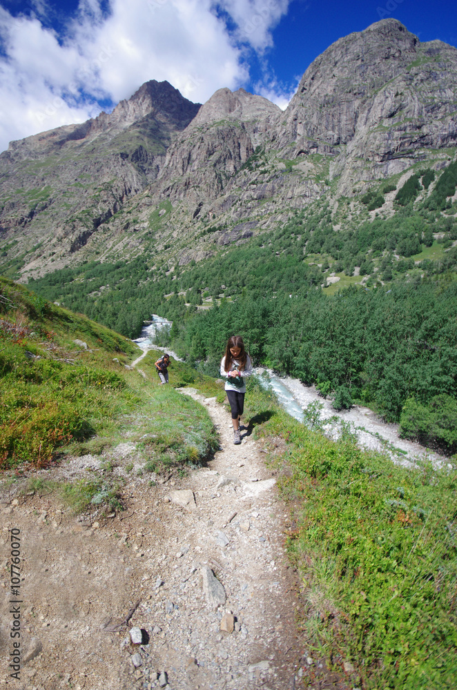 randonnée en montagne - massif des écrins