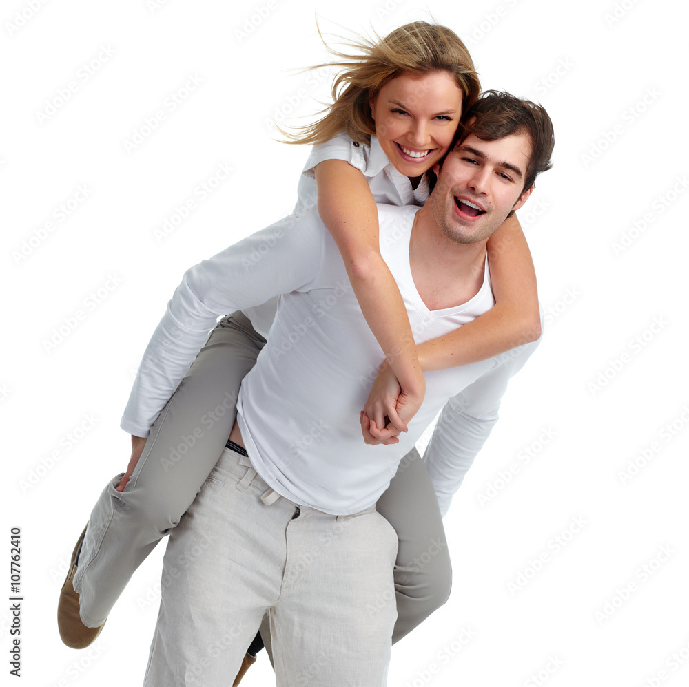 Young smiling couple. Young smiling couple.