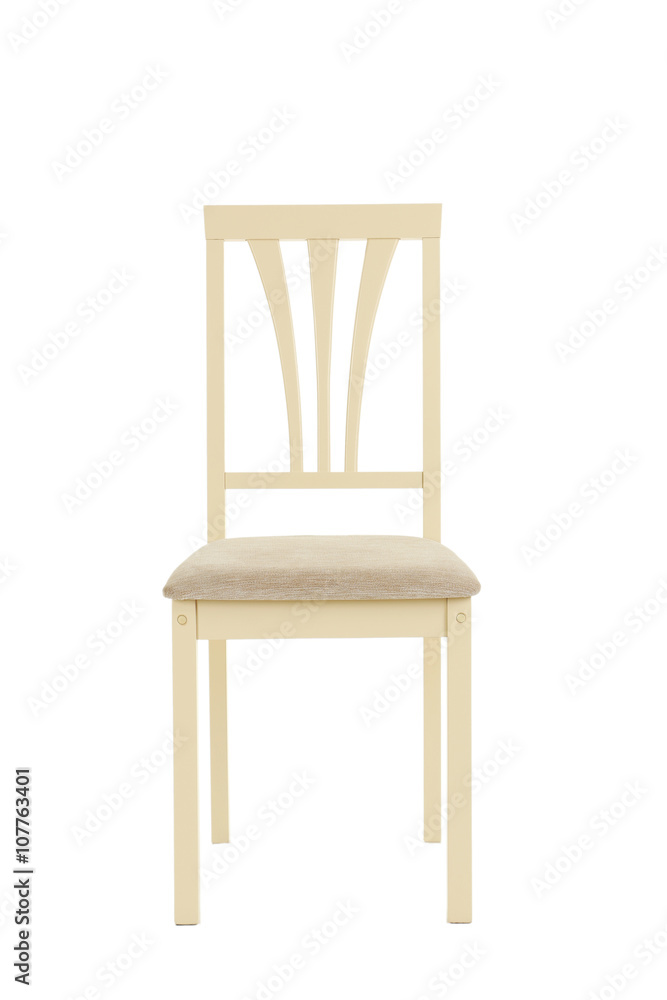 Wooden chair isolated on a white background Wooden chair isolated on a white background