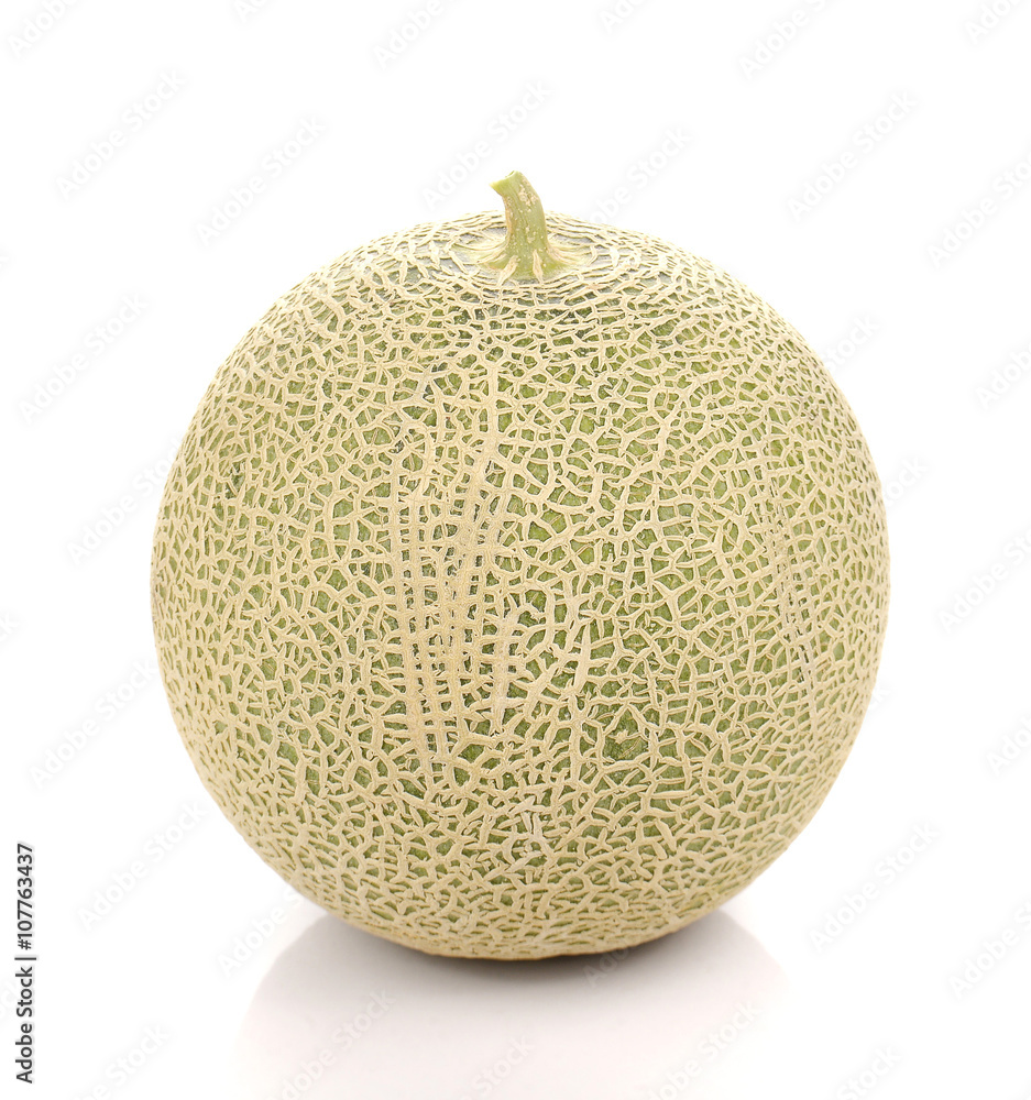 Big Melon on white background. Big Melon on white background.