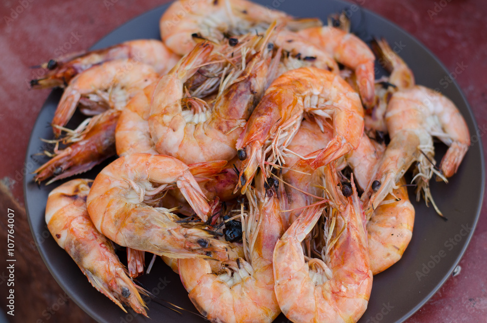 various kind of raw shrimps various kind of raw shrimps