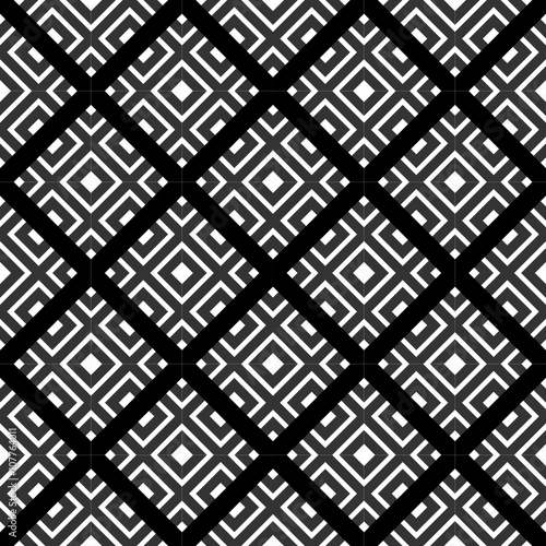 An elegant black and white, vector pattern