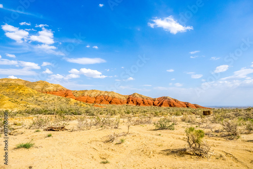 rocky mountain in the desert