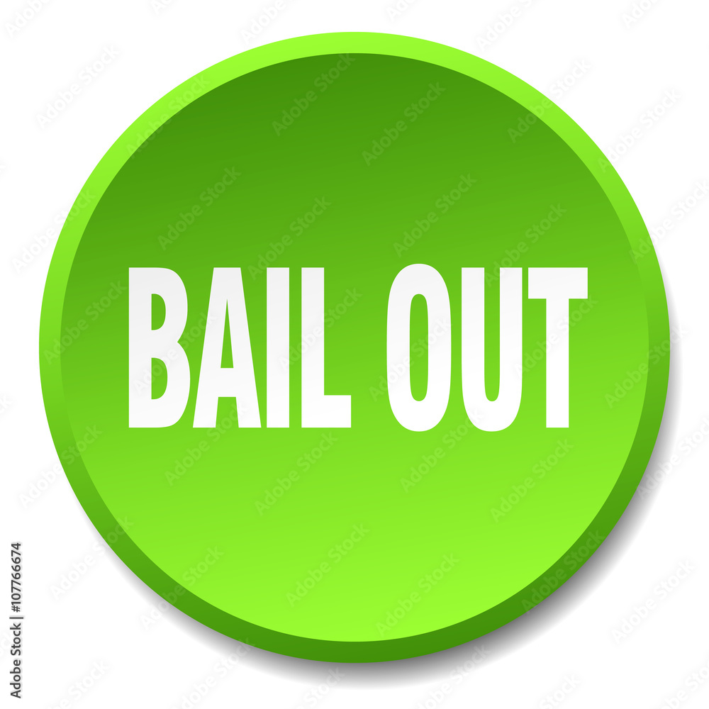 bail out green round flat isolated push button bail out green round flat isolated push button