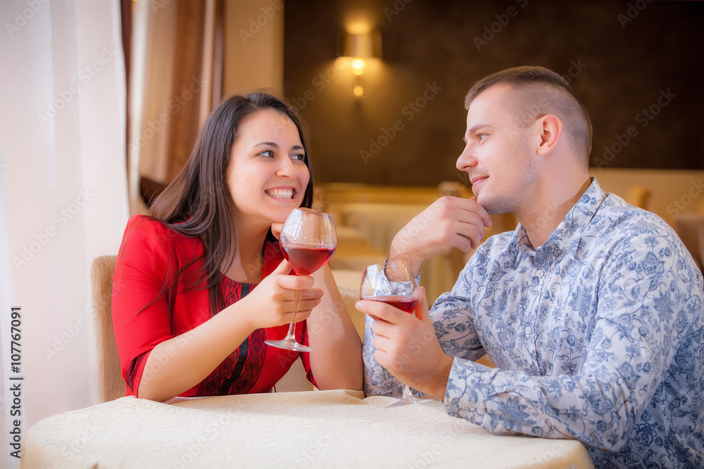Two people in cafe enjoying the time spending with each other Two people in cafe enjoying the time spending with each other
