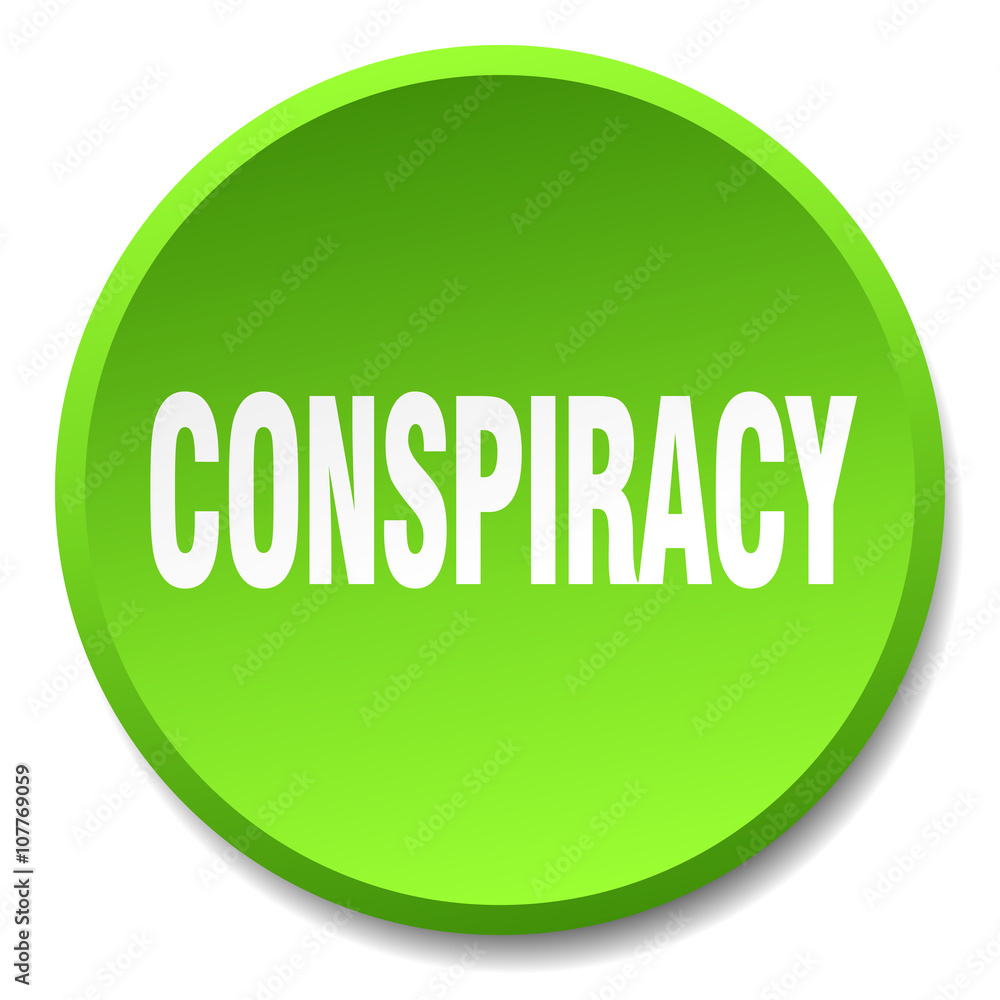 conspiracy green round flat isolated push button conspiracy green round flat isolated push button