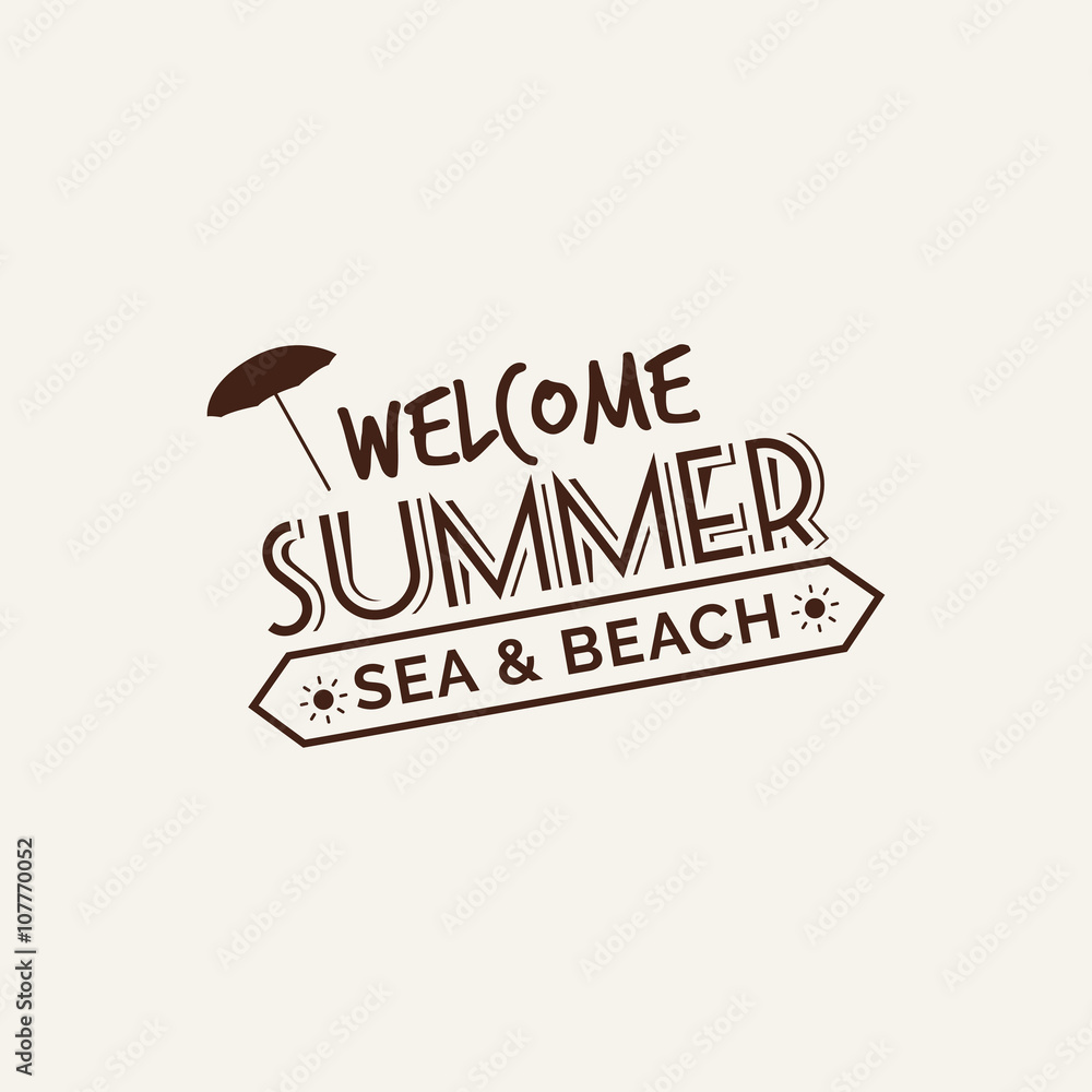 Obraz premium Summer Vacation label