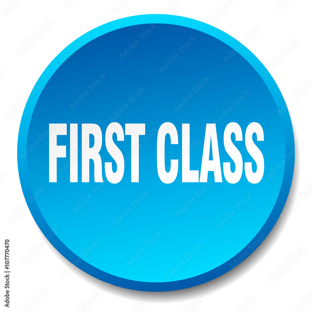 first class blue round flat isolated push button first class blue round flat isolated push button